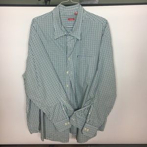 IZOD - Button Up - Green & Blue - 4XL
